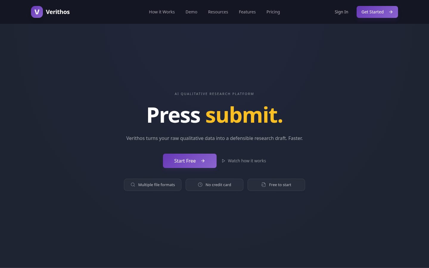 Verithos Homepage