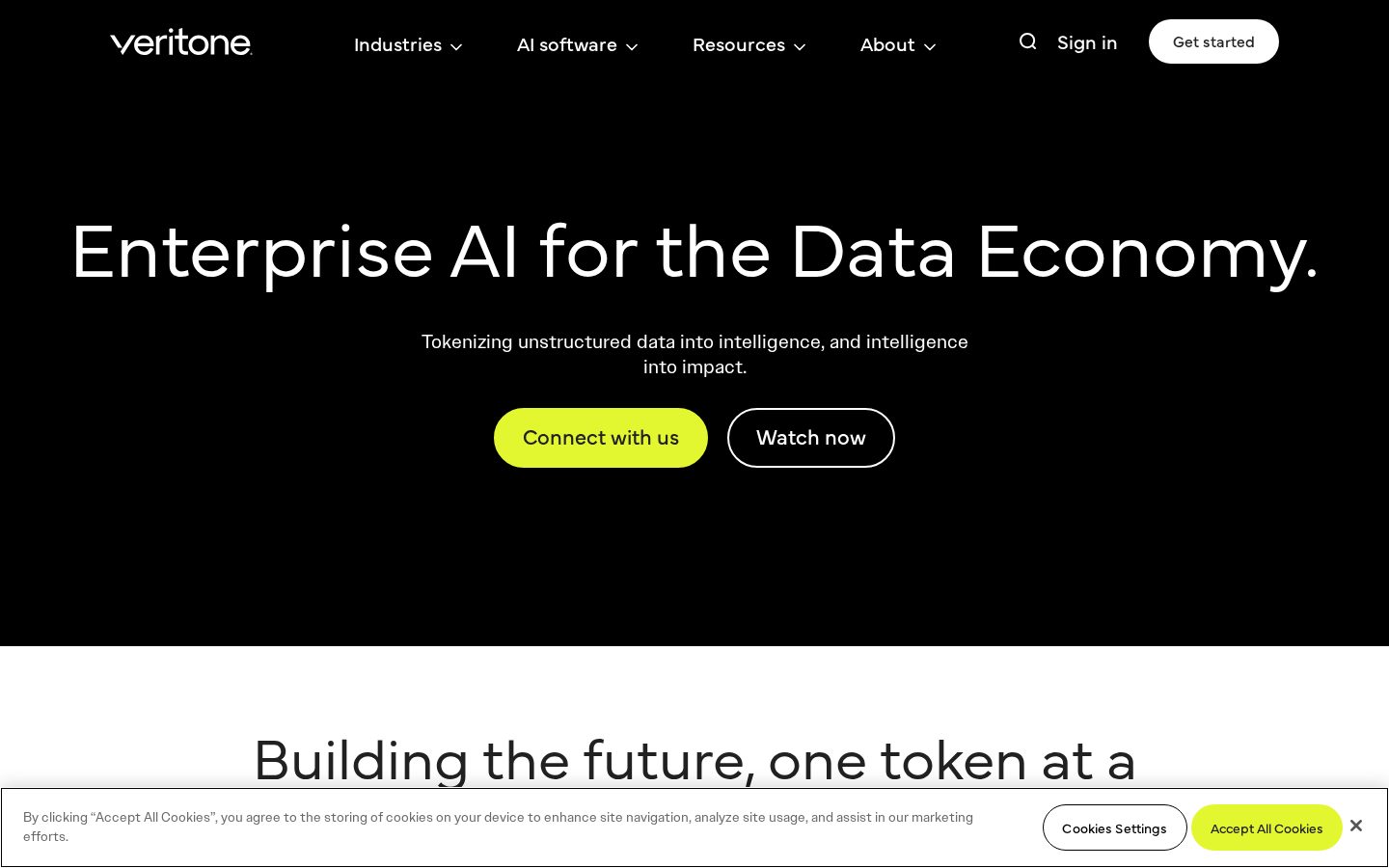 Veritone Homepage