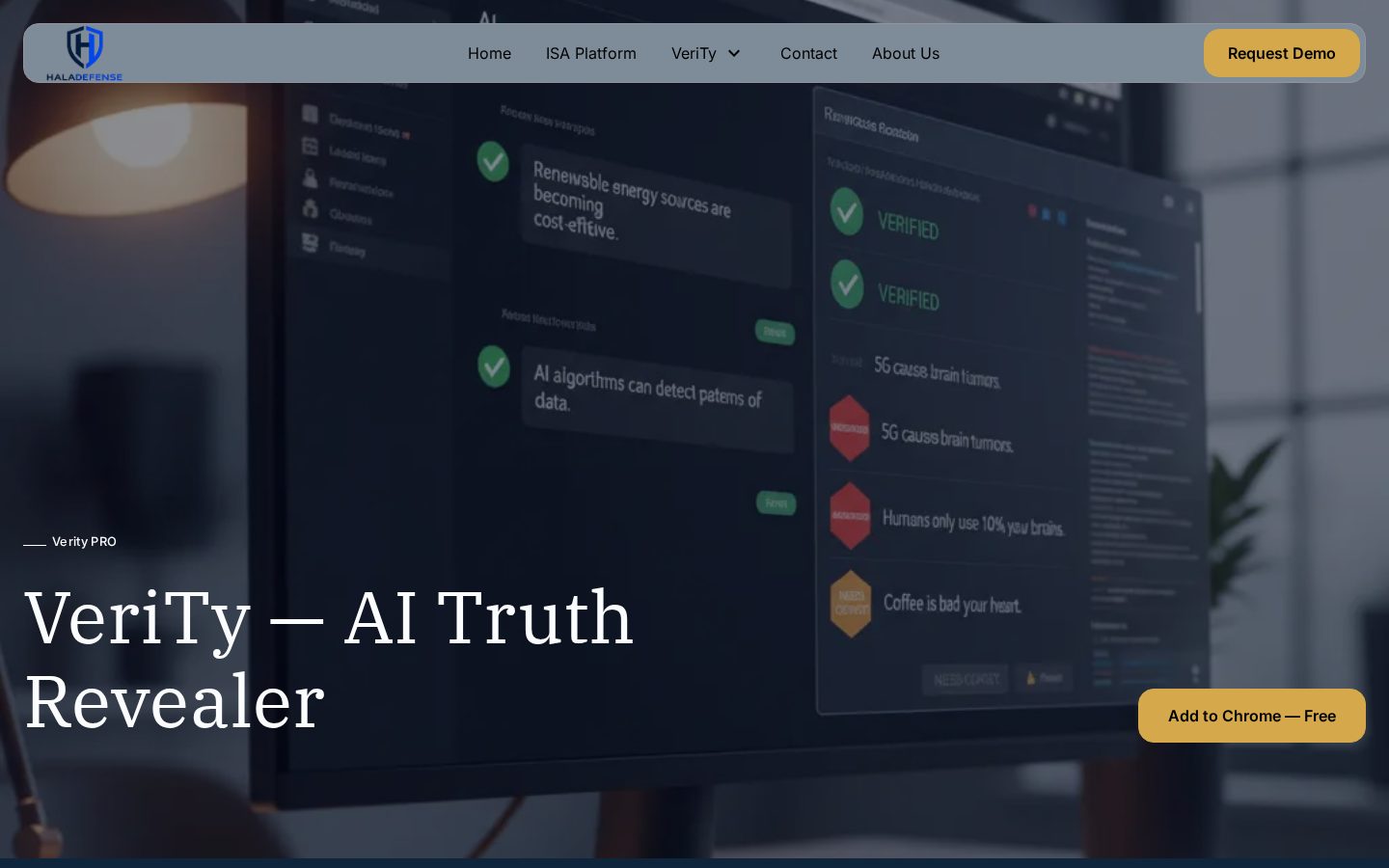 Verity Homepage