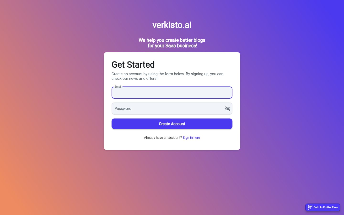 Verkisto Homepage