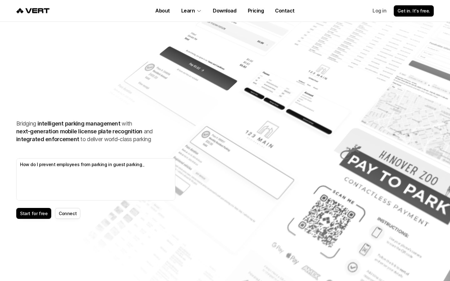 Vert AI Homepage