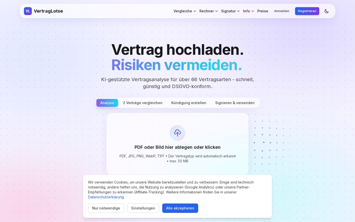 VertragLotse Homepage