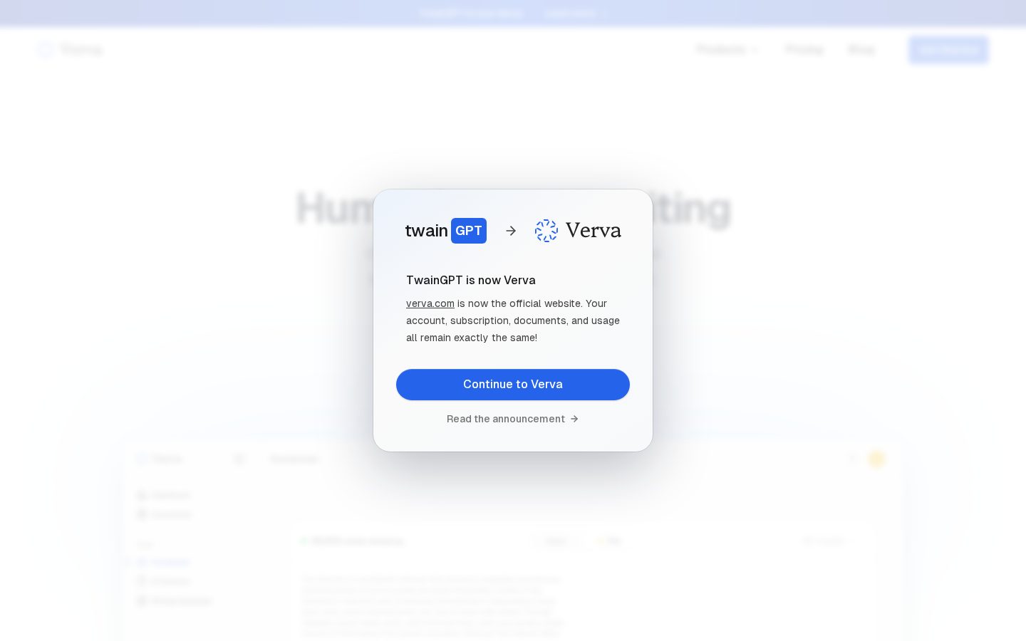 Verva Homepage