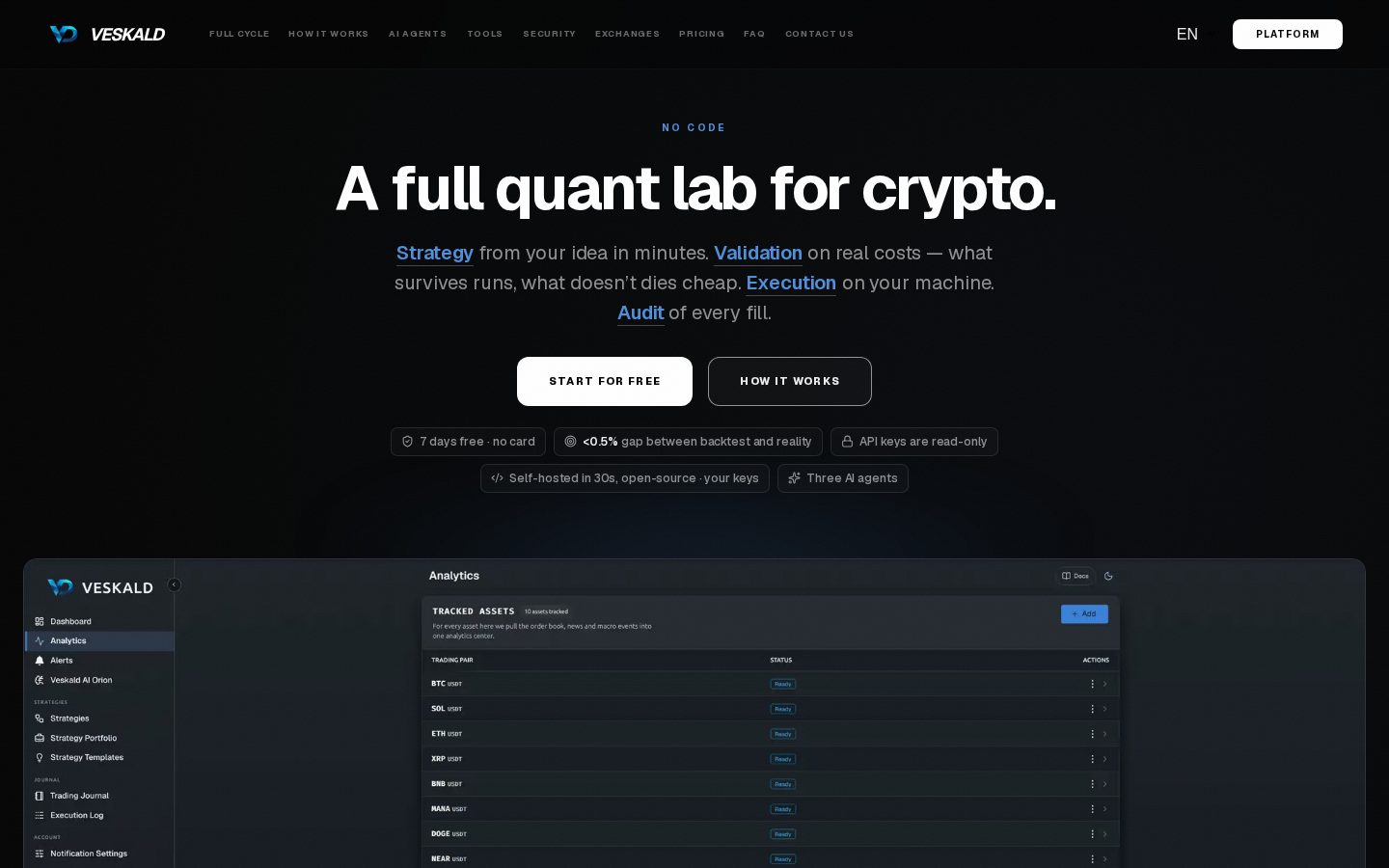 VESKALD Homepage