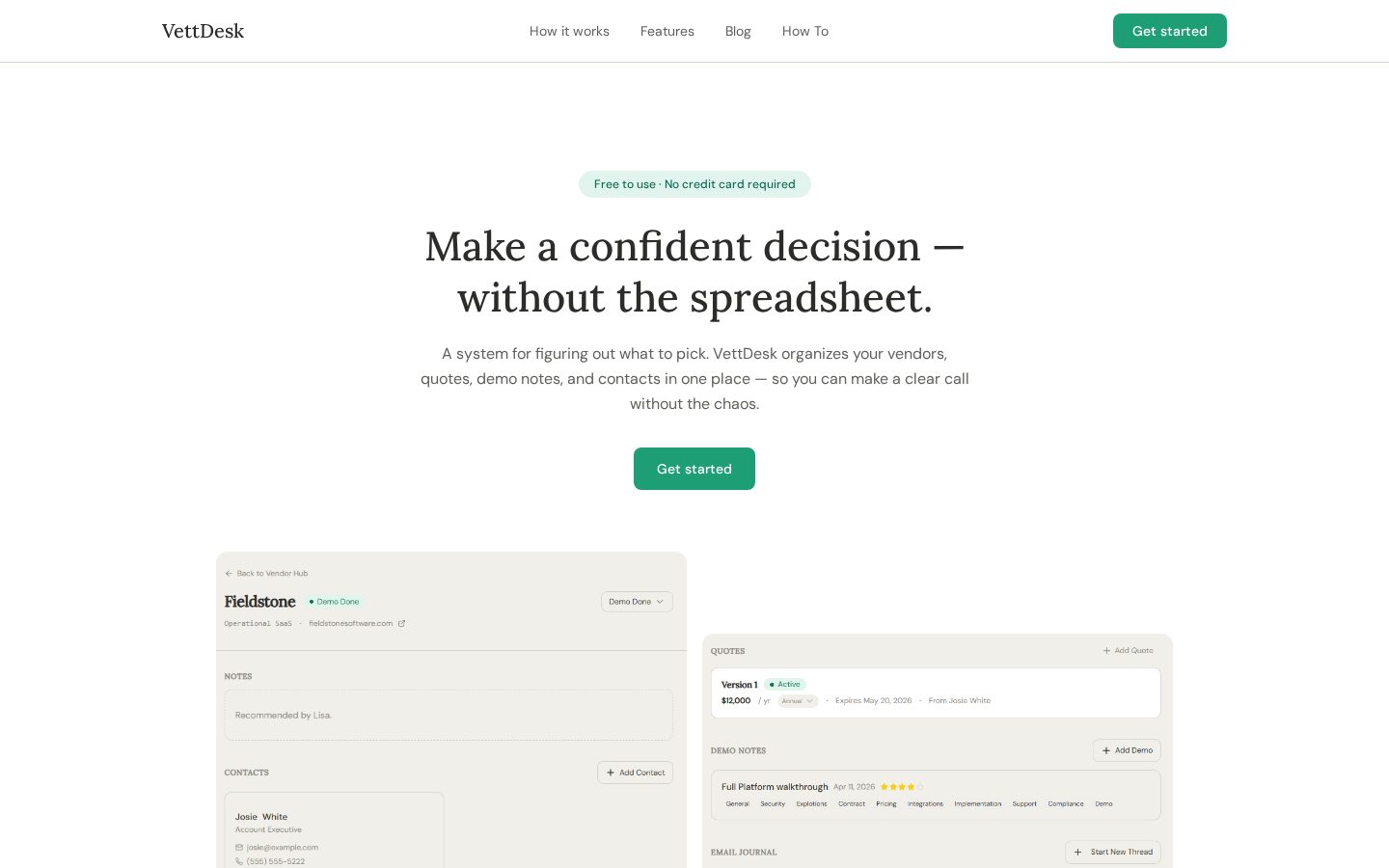 VettDesk Homepage