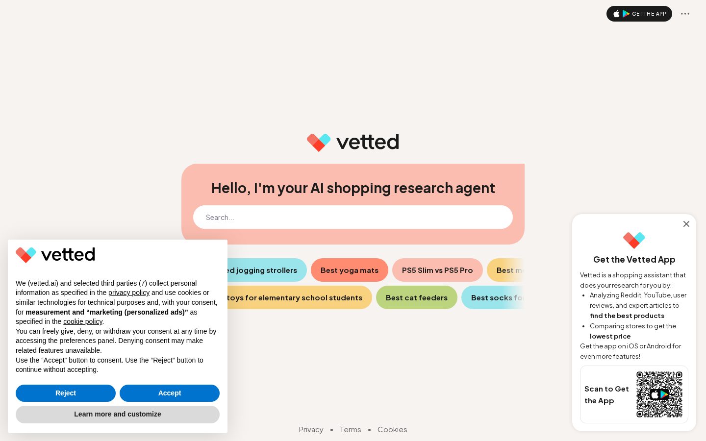 Vetted Homepage