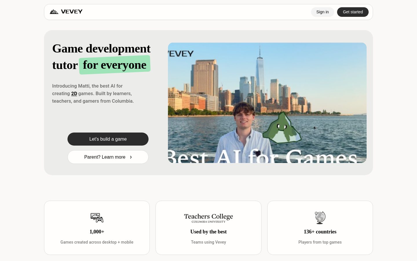 Vevey Homepage