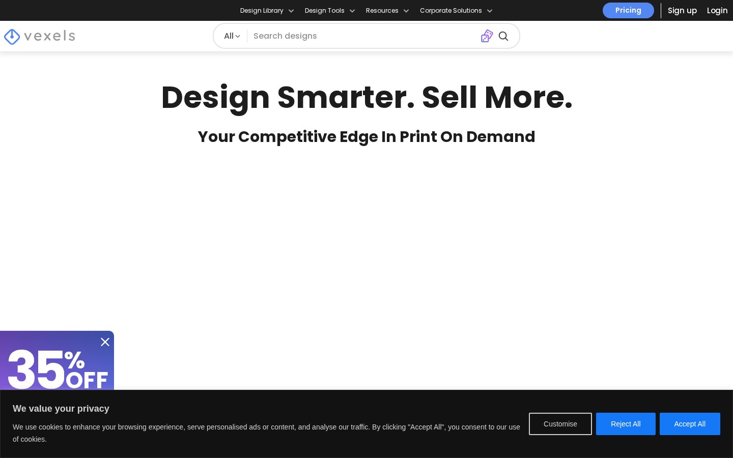 Vexels Homepage