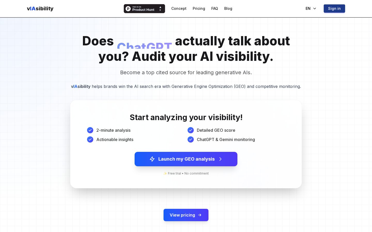 vIAsibility Homepage