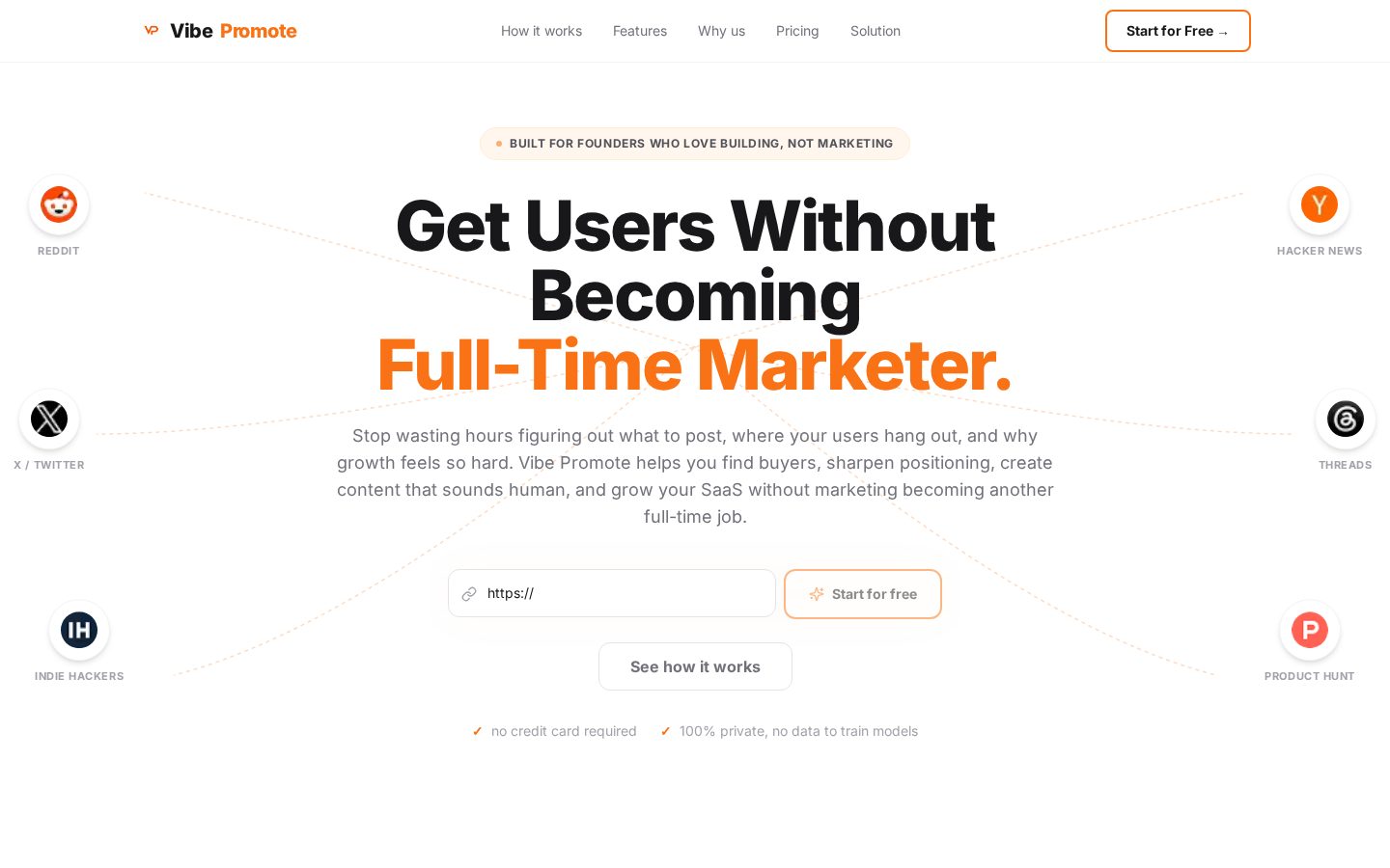Vibe Promote Homepage