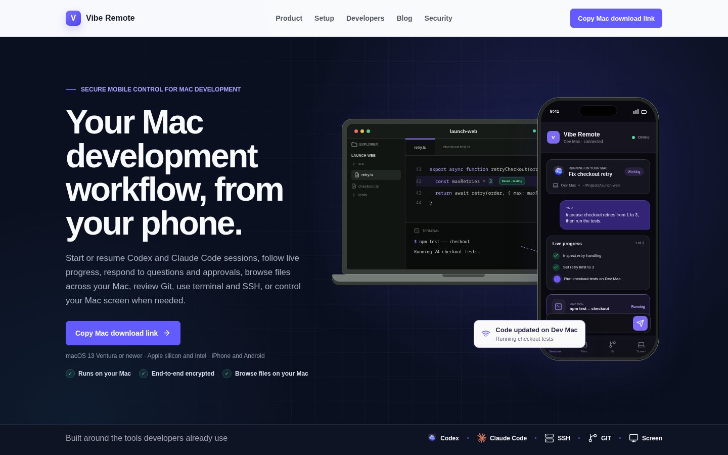 Vibe Remote Homepage