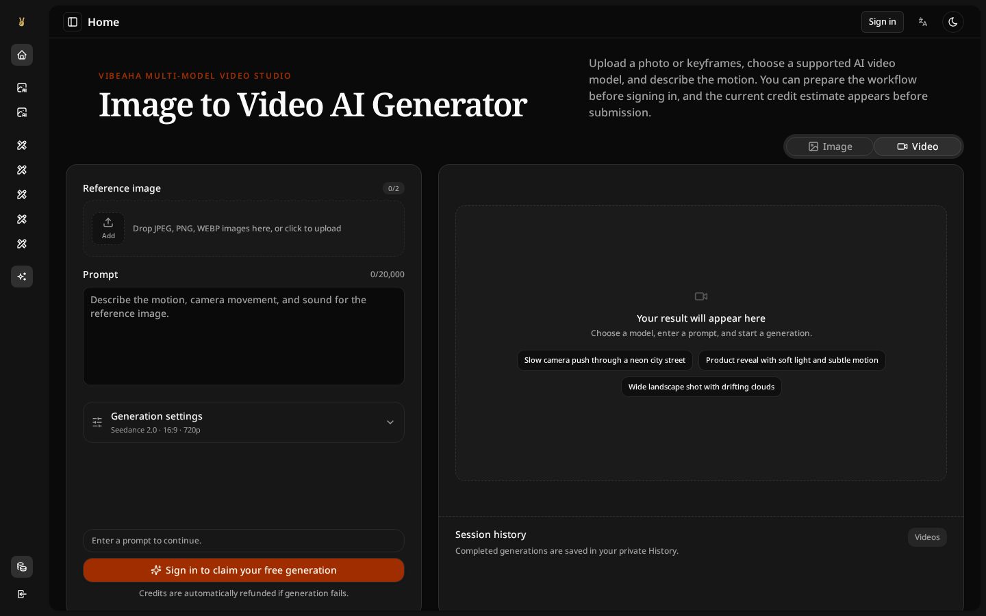 vibeaha Homepage