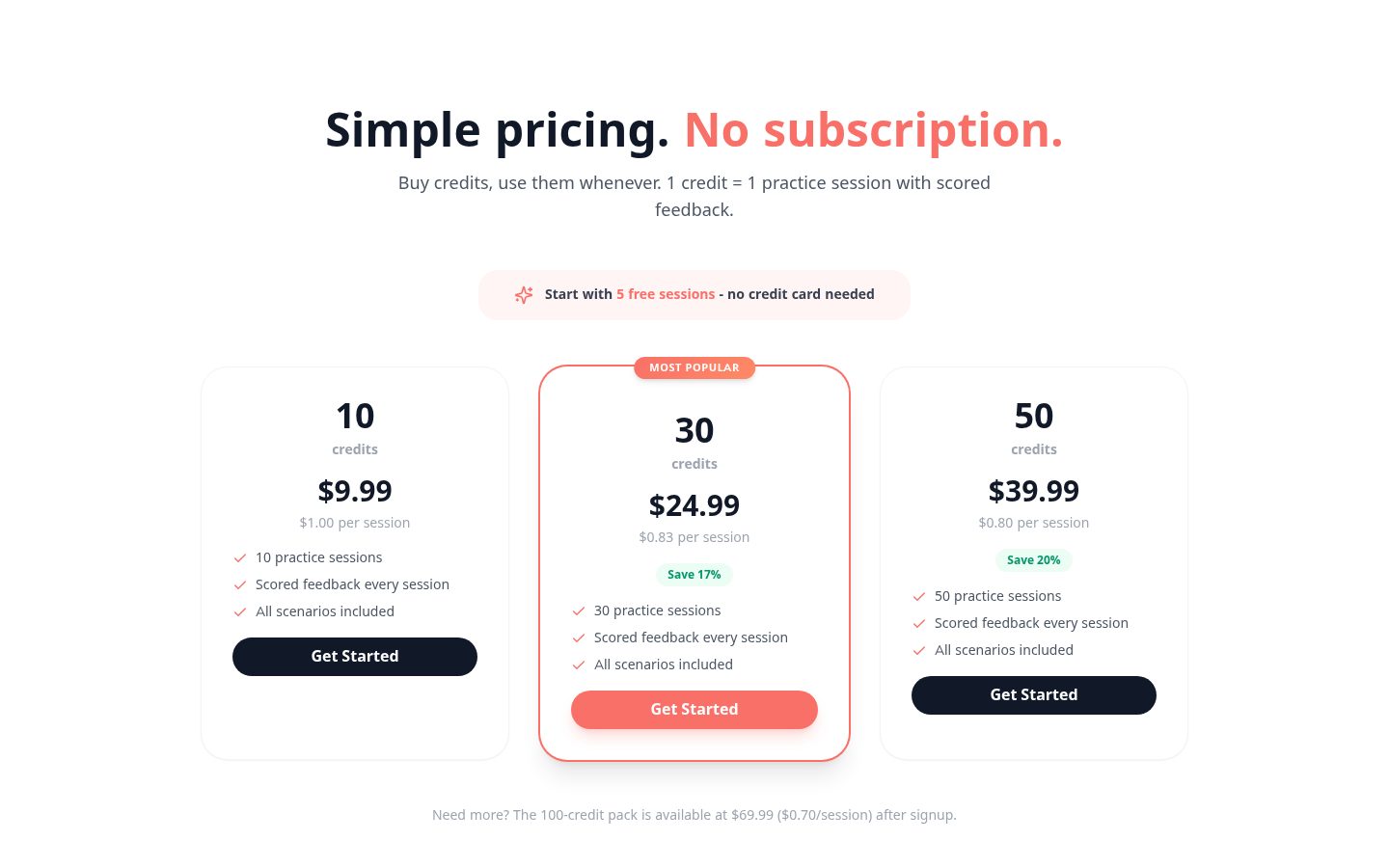 vibeCoach Pricing