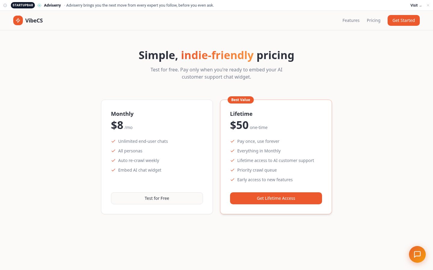VibeCS Pricing