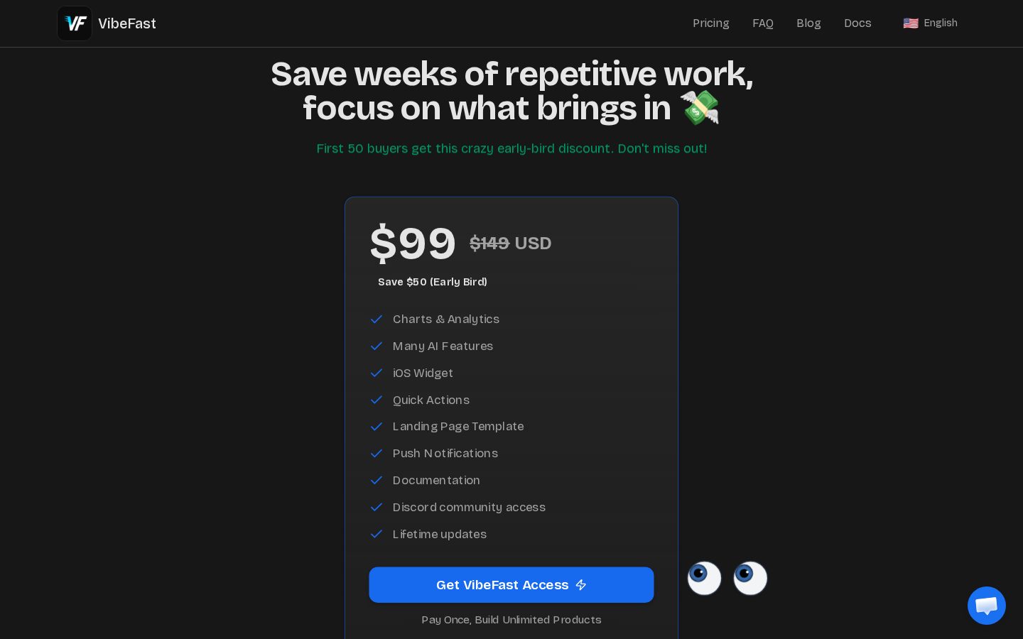 VibeFast Pricing