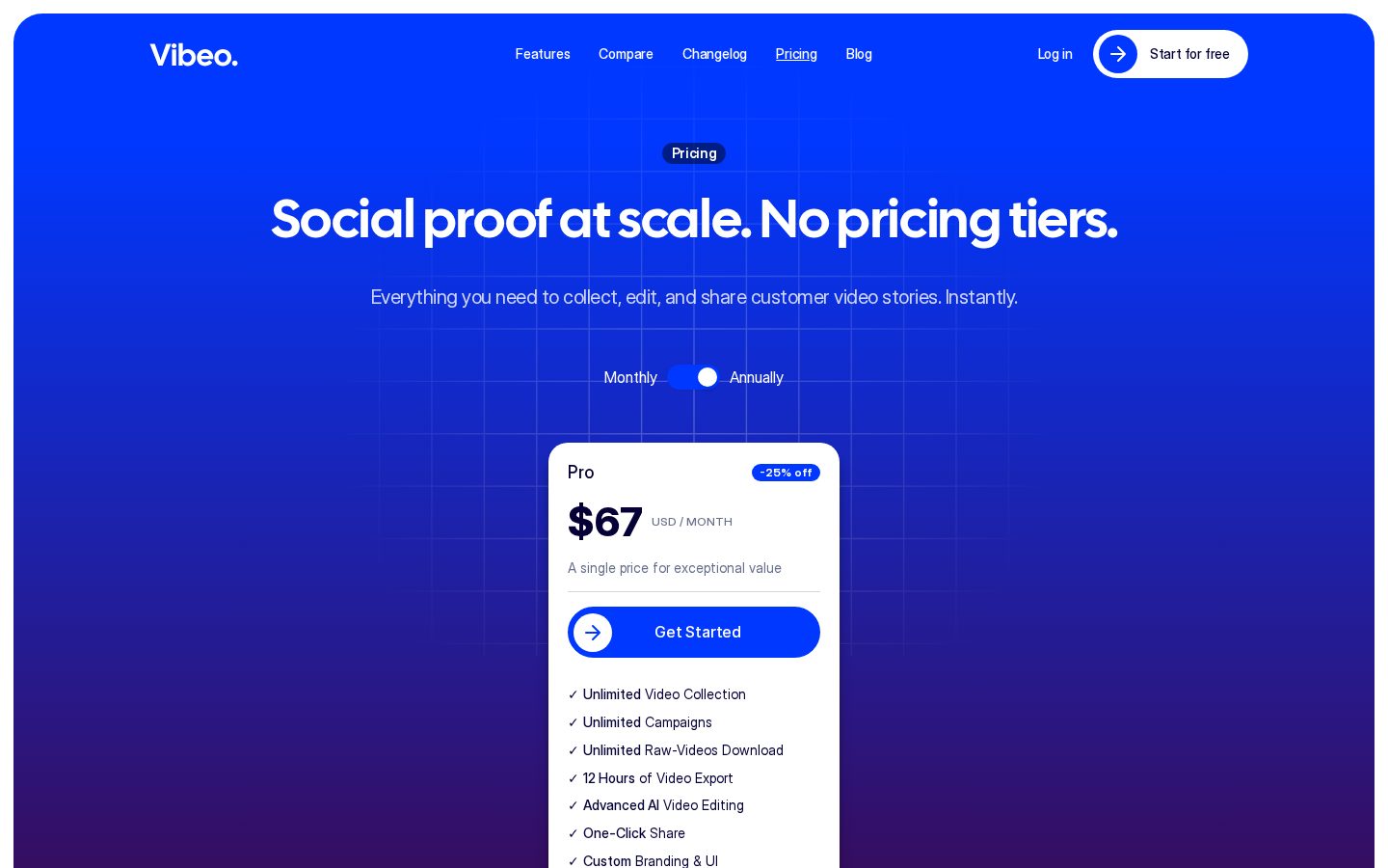 Vibeo Pricing