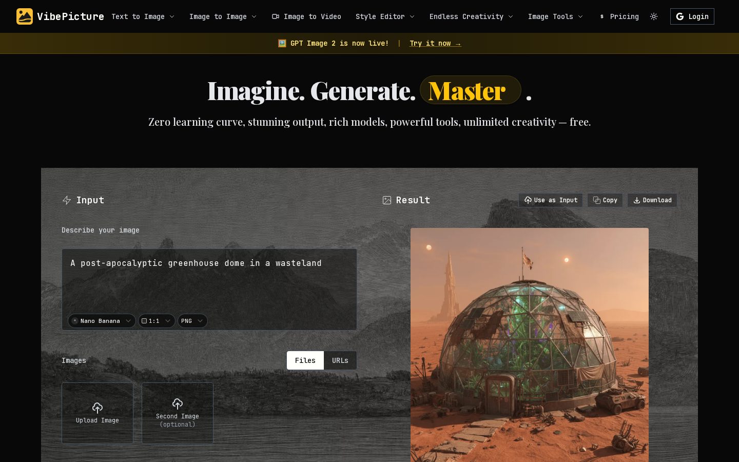 VibePicture Homepage