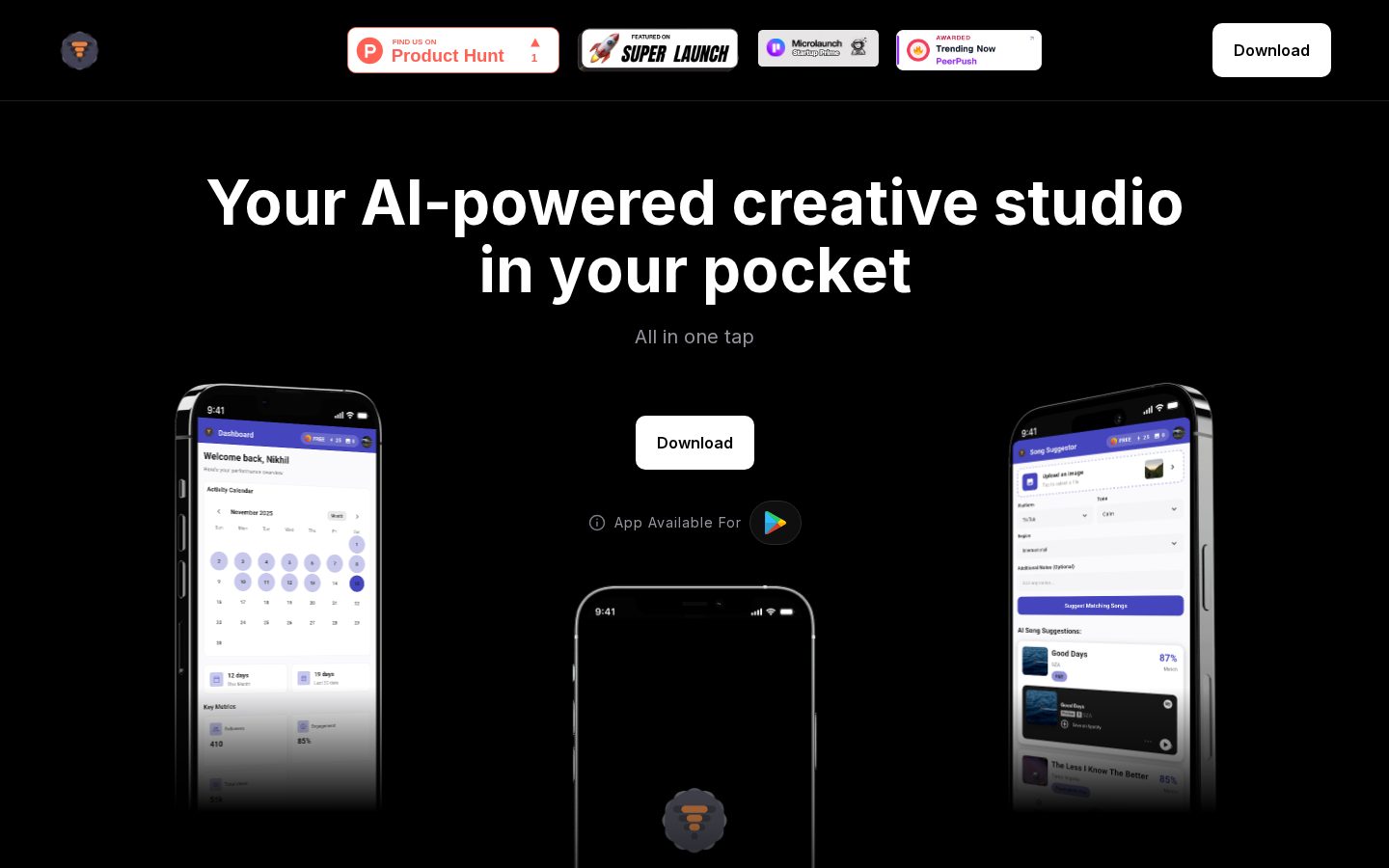 VibeTunes Homepage