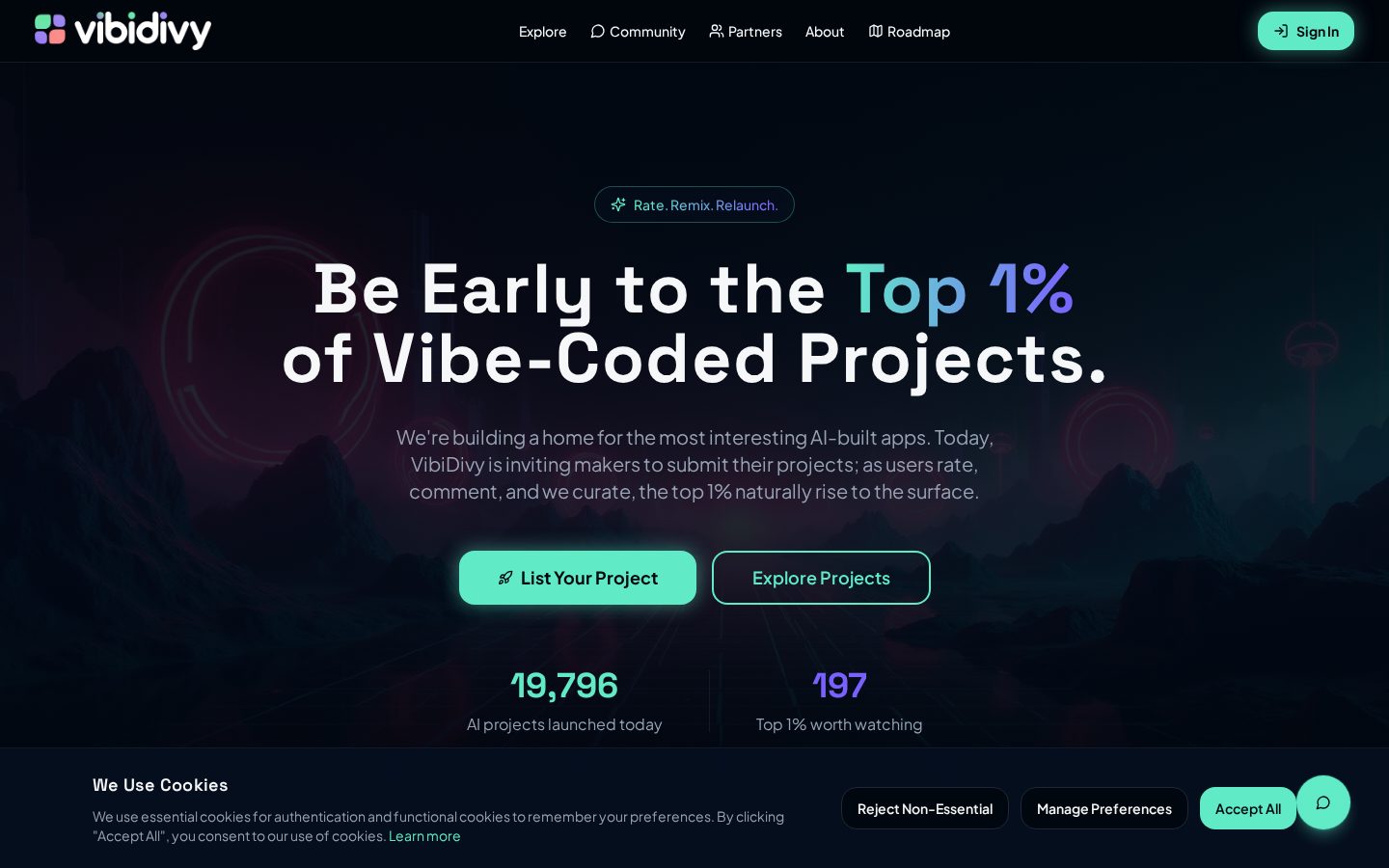 VibiDivy Homepage