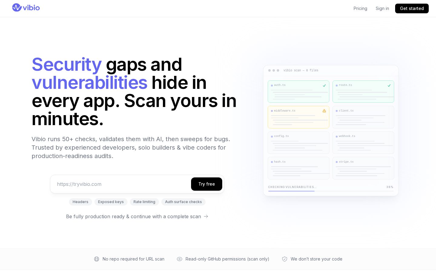 Vibio Homepage