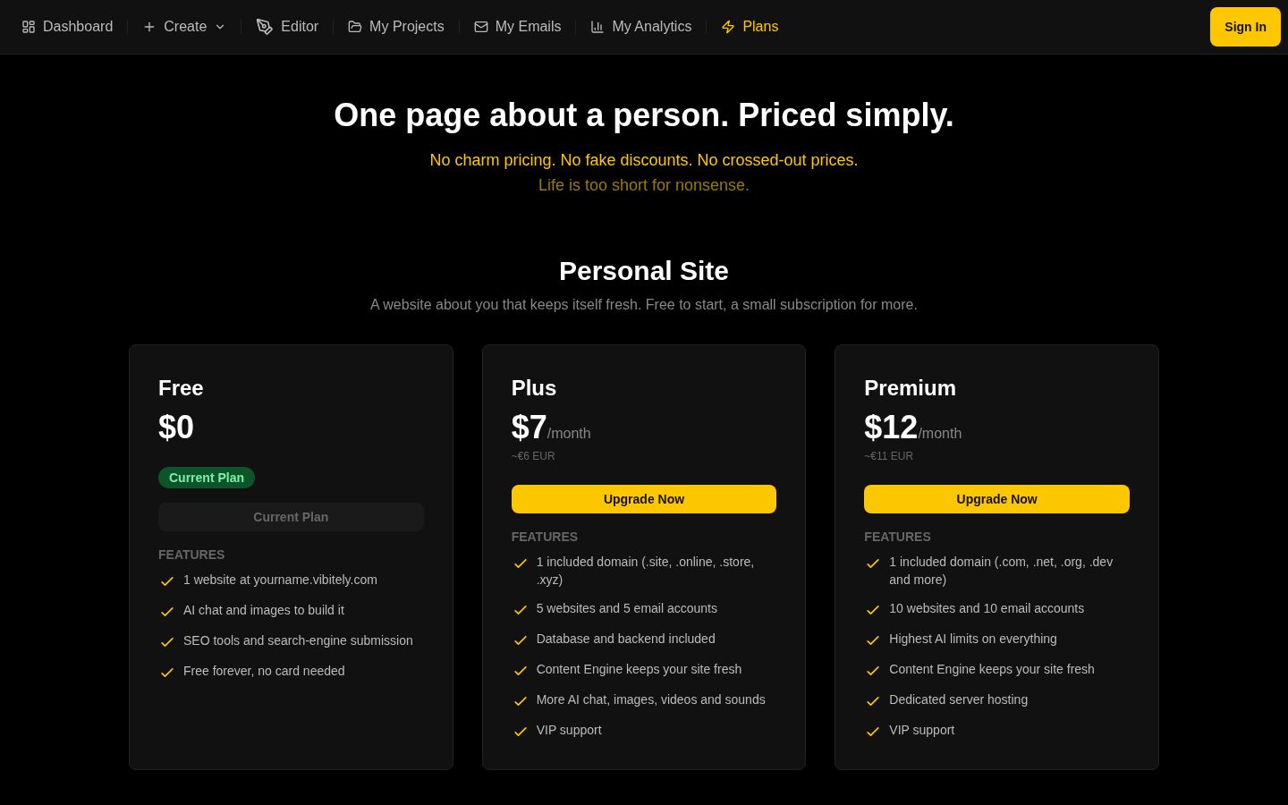 Vibitely Pricing