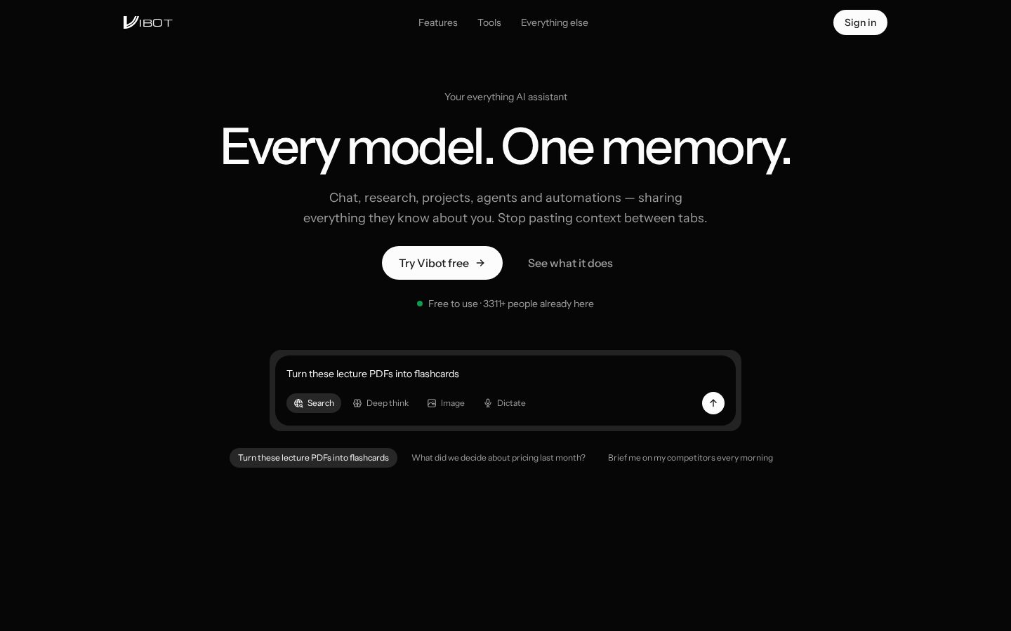 Vibot Homepage