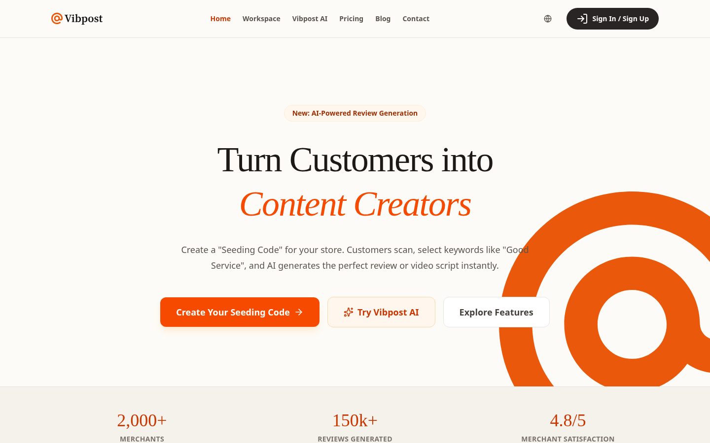 VibPost Homepage