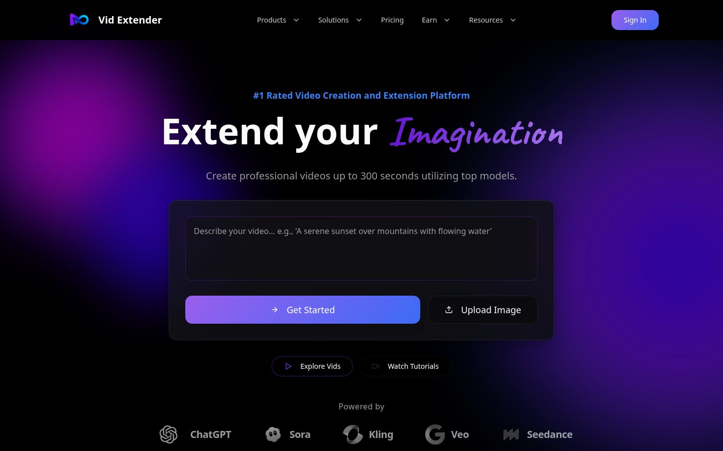 Vid Extender Homepage