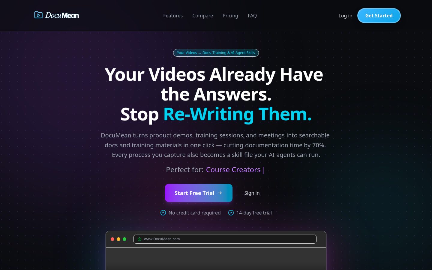 VidDocs Homepage