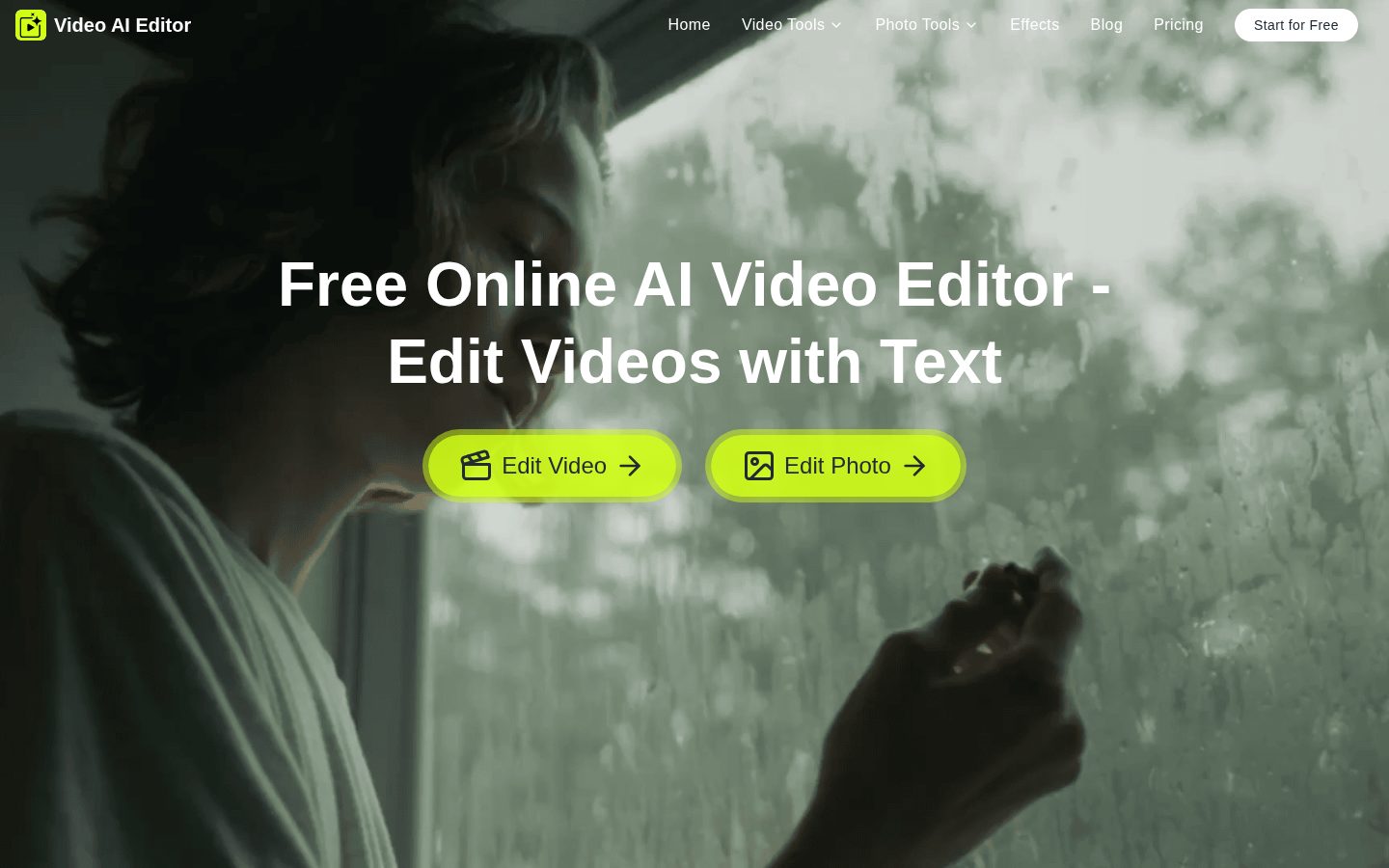 Video AI Editor Homepage