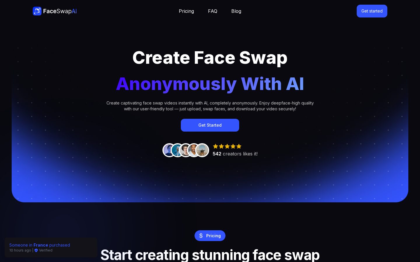 Video Face Swap AI Homepage