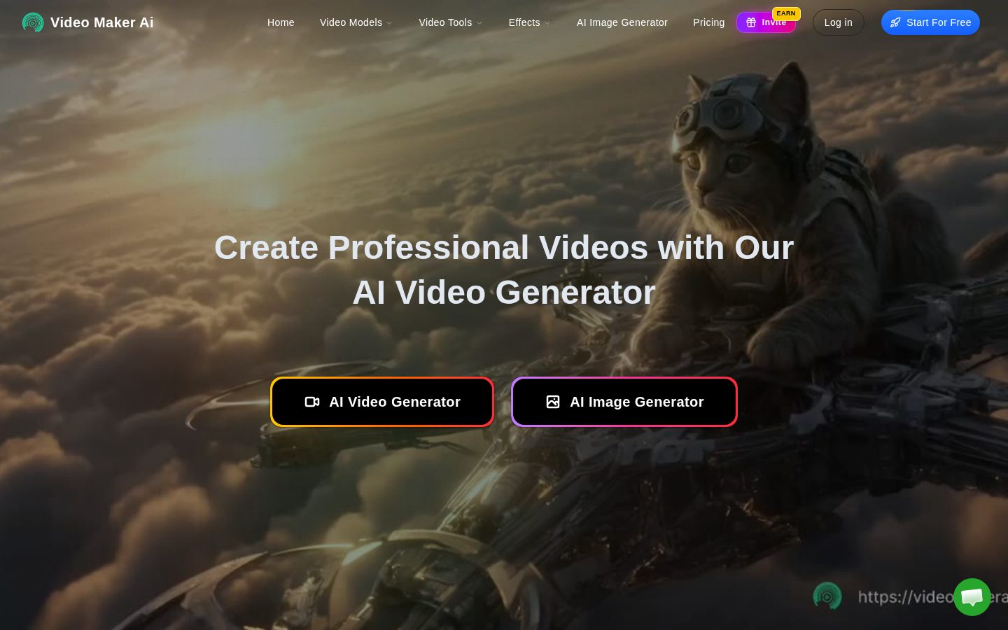 Video Maker AI Homepage