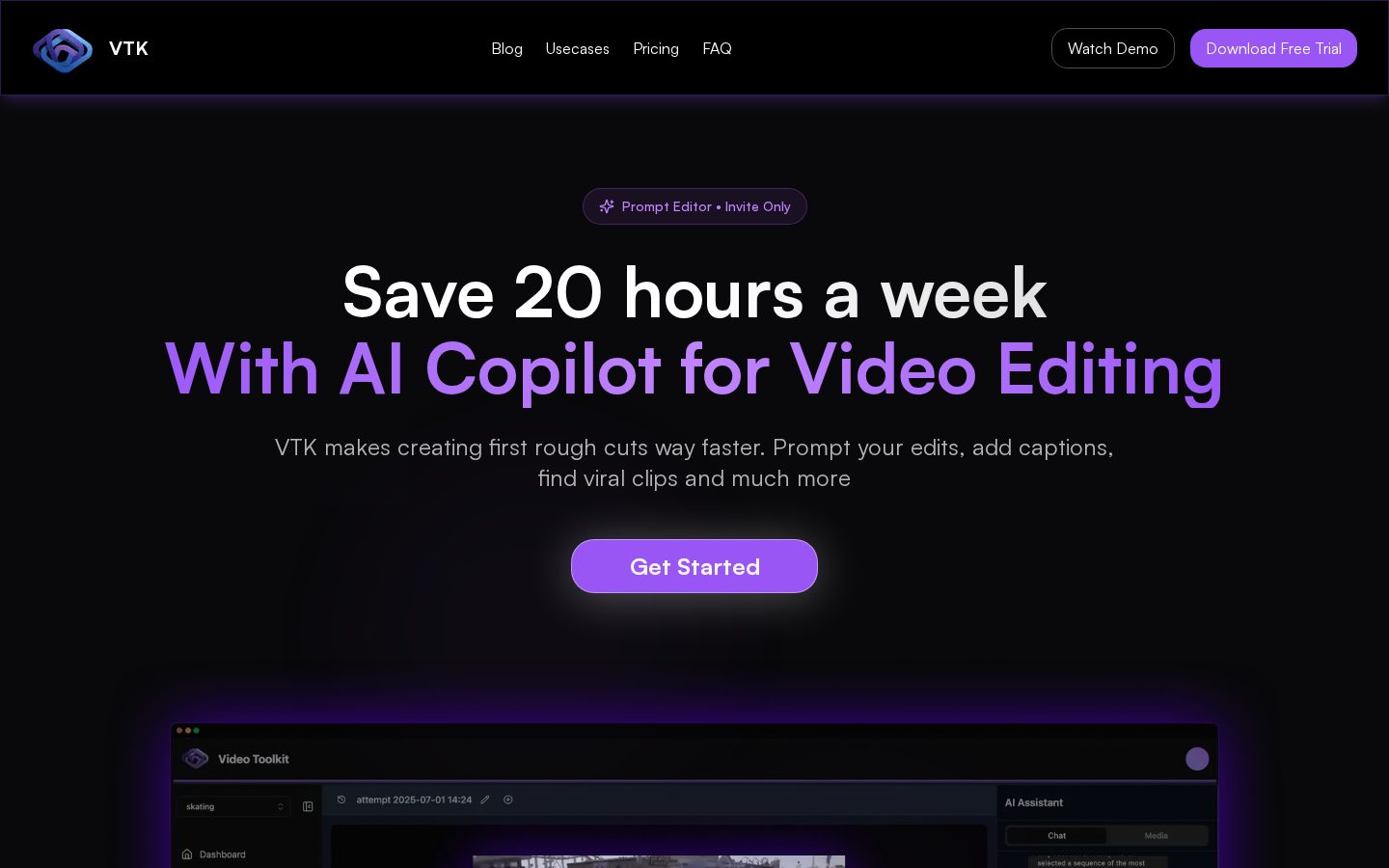 Video Toolkit Homepage