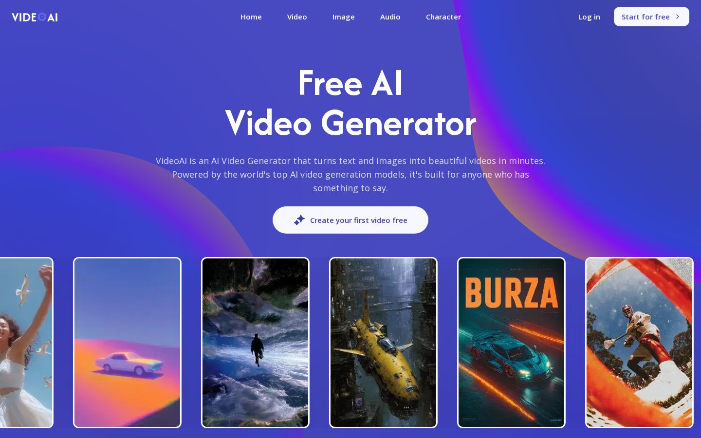 VideoAI Homepage