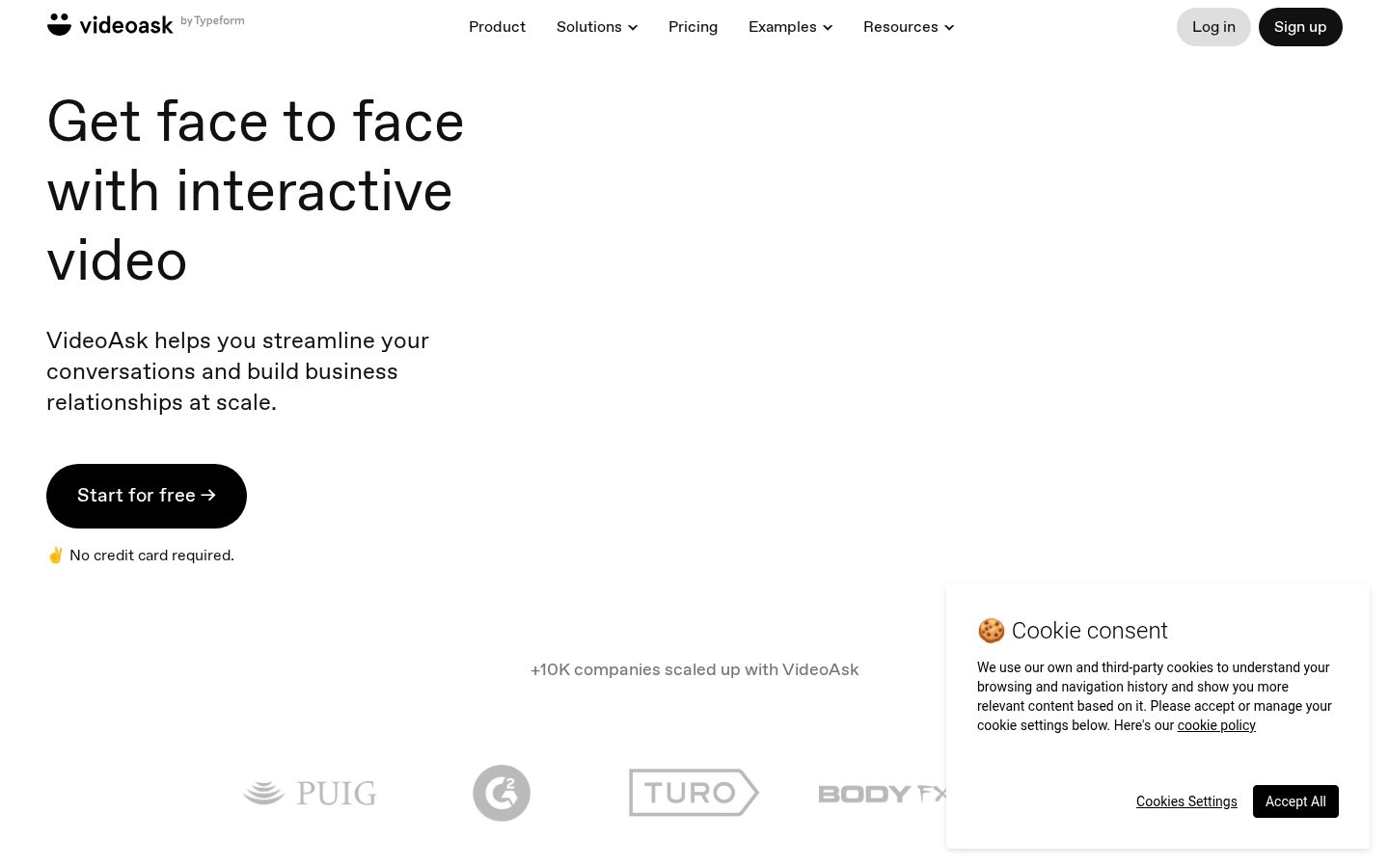 VideoAsk Homepage
