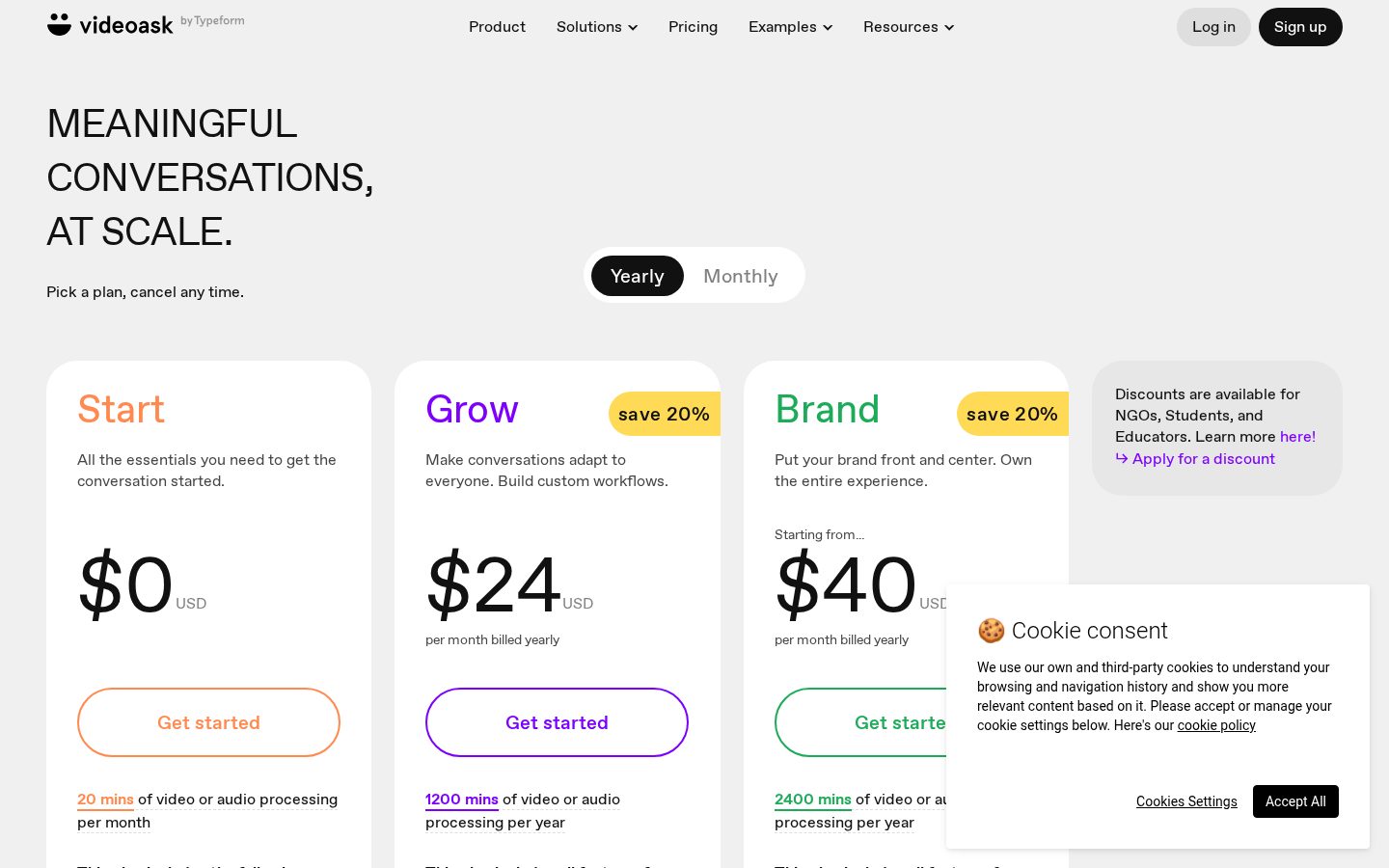 VideoAsk Pricing