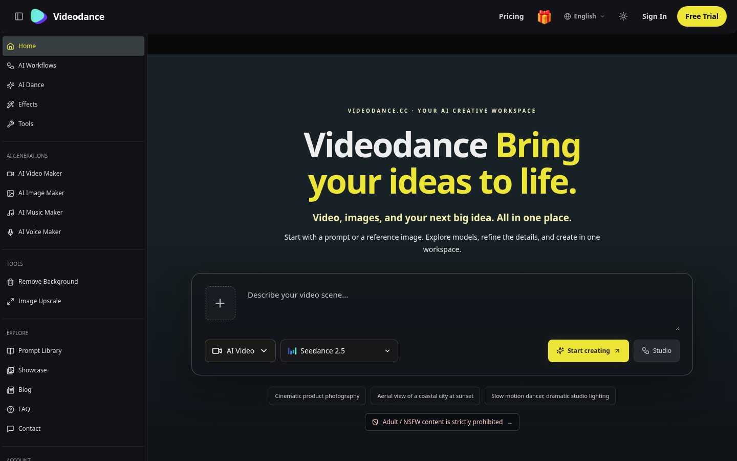 Videodance Homepage