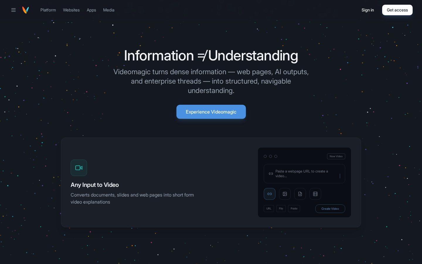 Videomagic Homepage