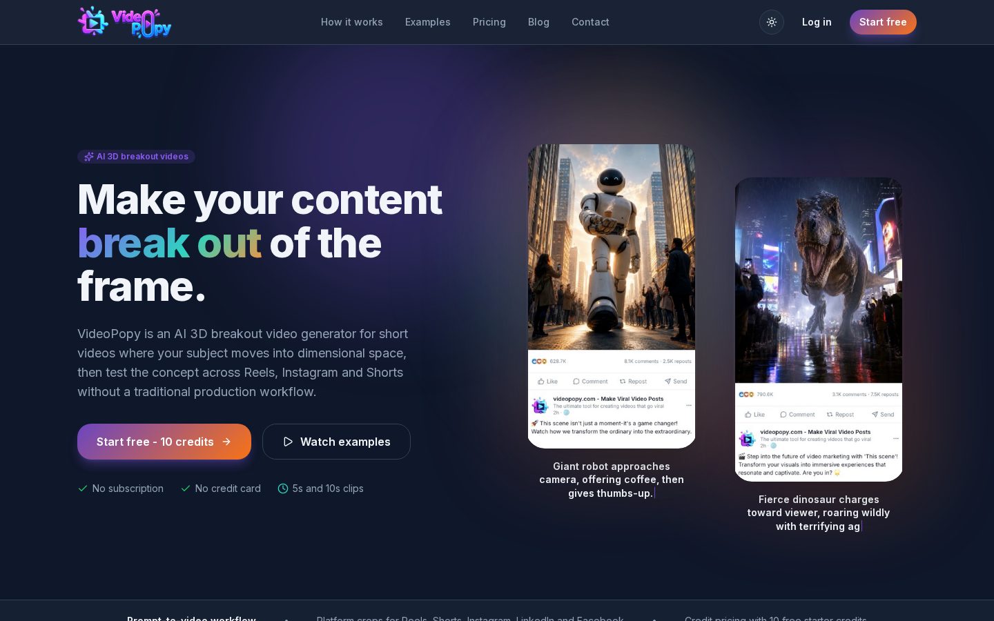 VideoPopy Homepage