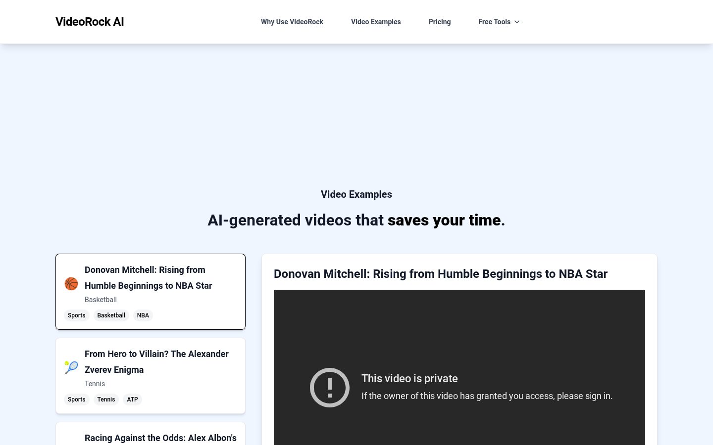 VideoRock Homepage