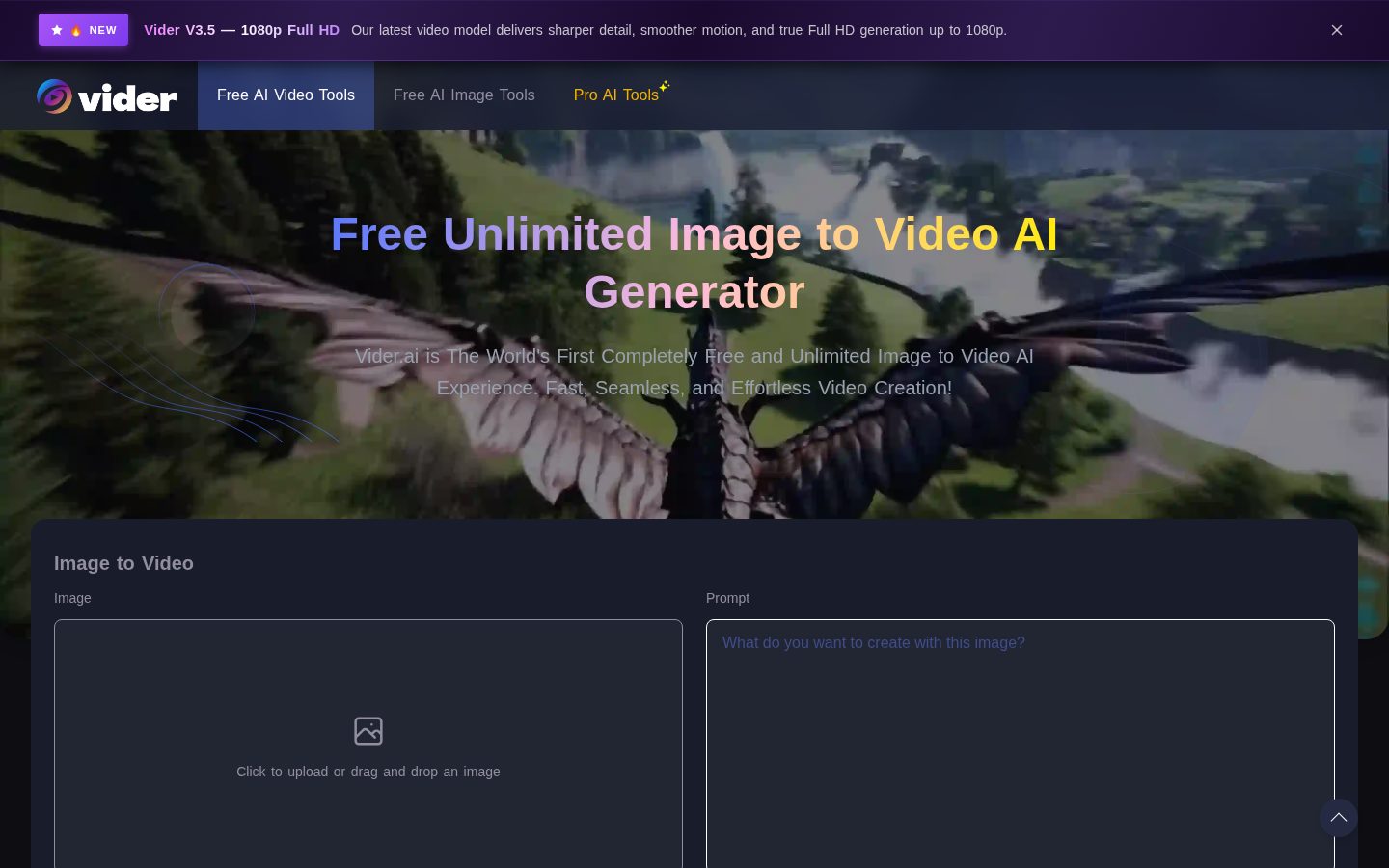 Vider Homepage