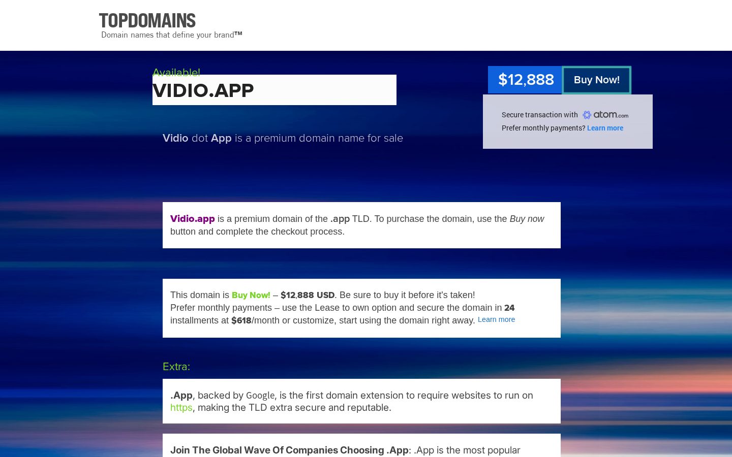 VIDIO Homepage