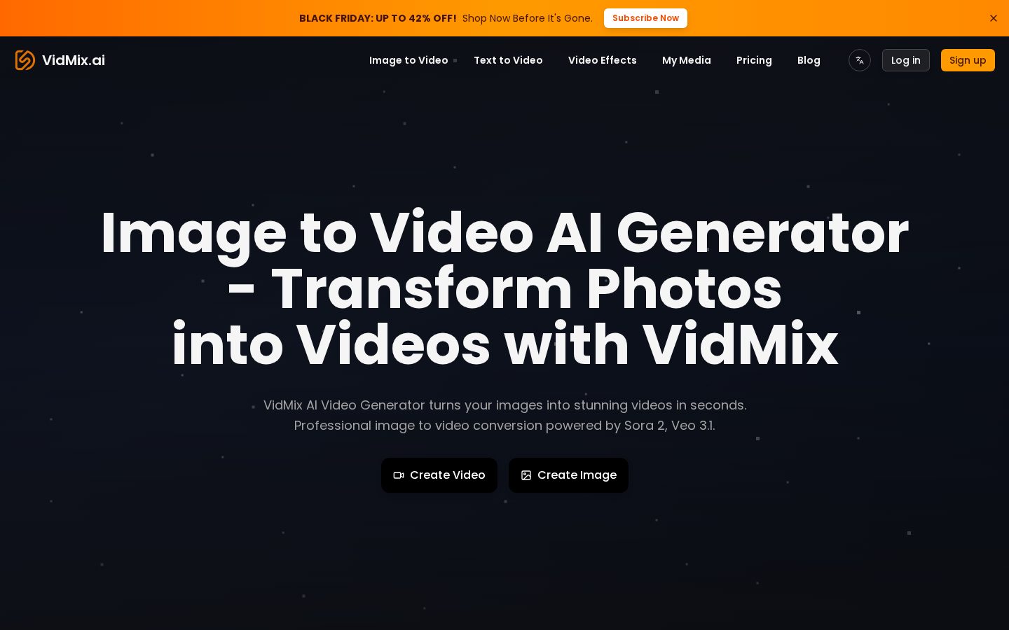 VidMix.ai Homepage