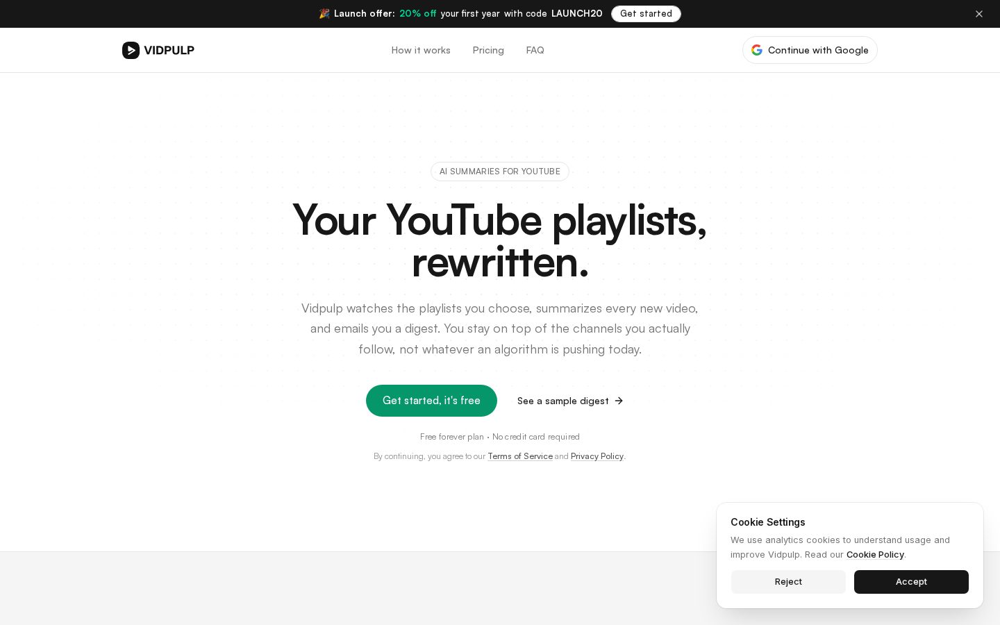 Vidpulp Homepage