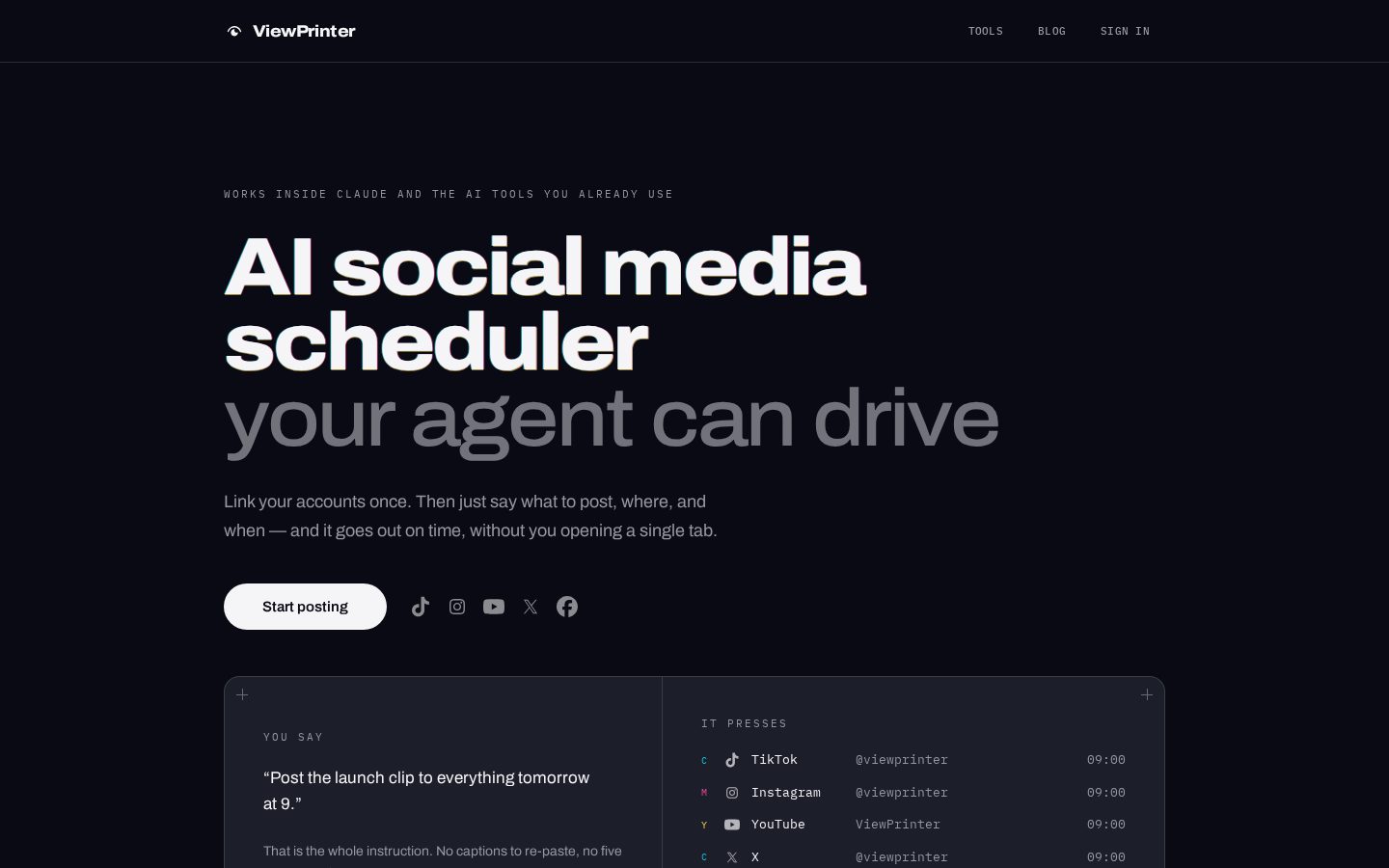View Printer Homepage