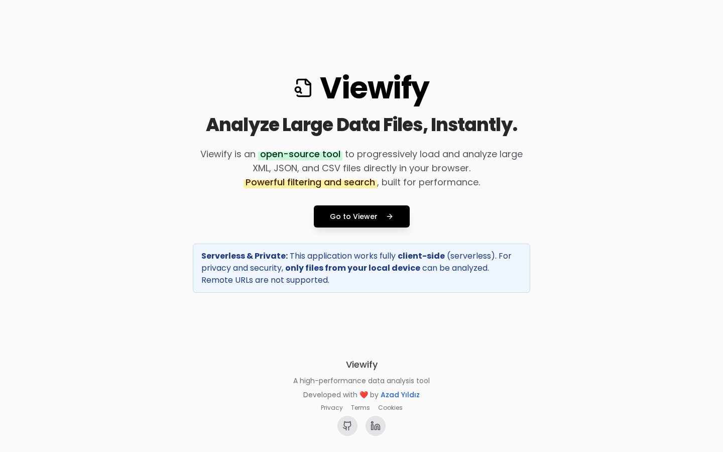 Viewify Homepage