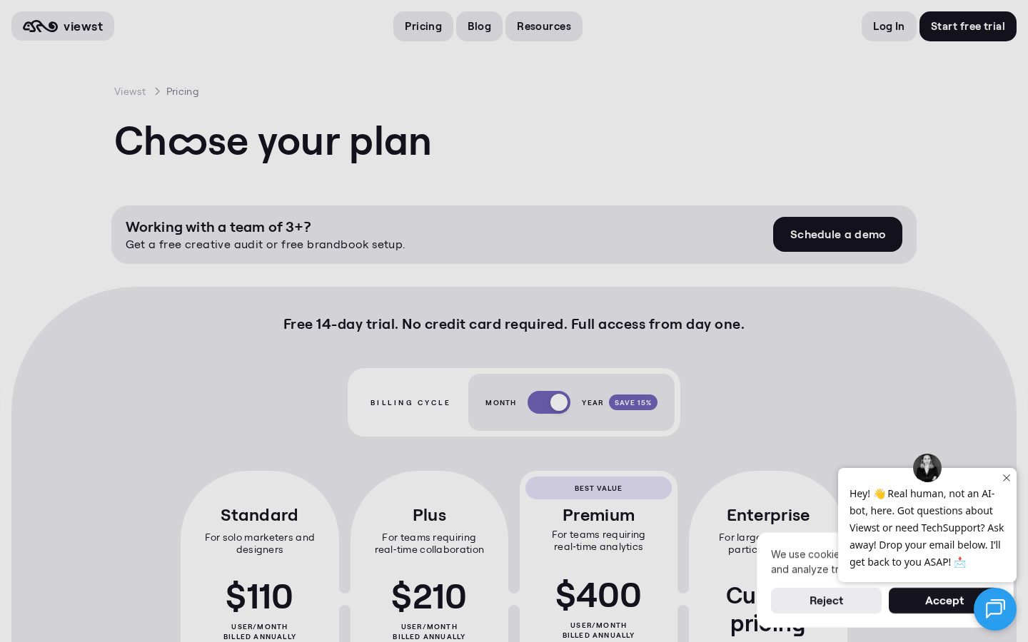 Viewst Pricing