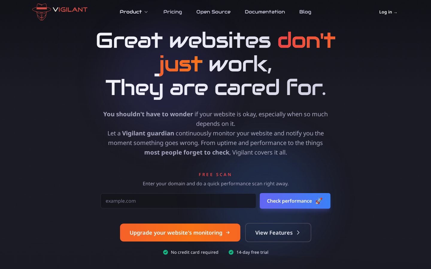 Vigilant Homepage