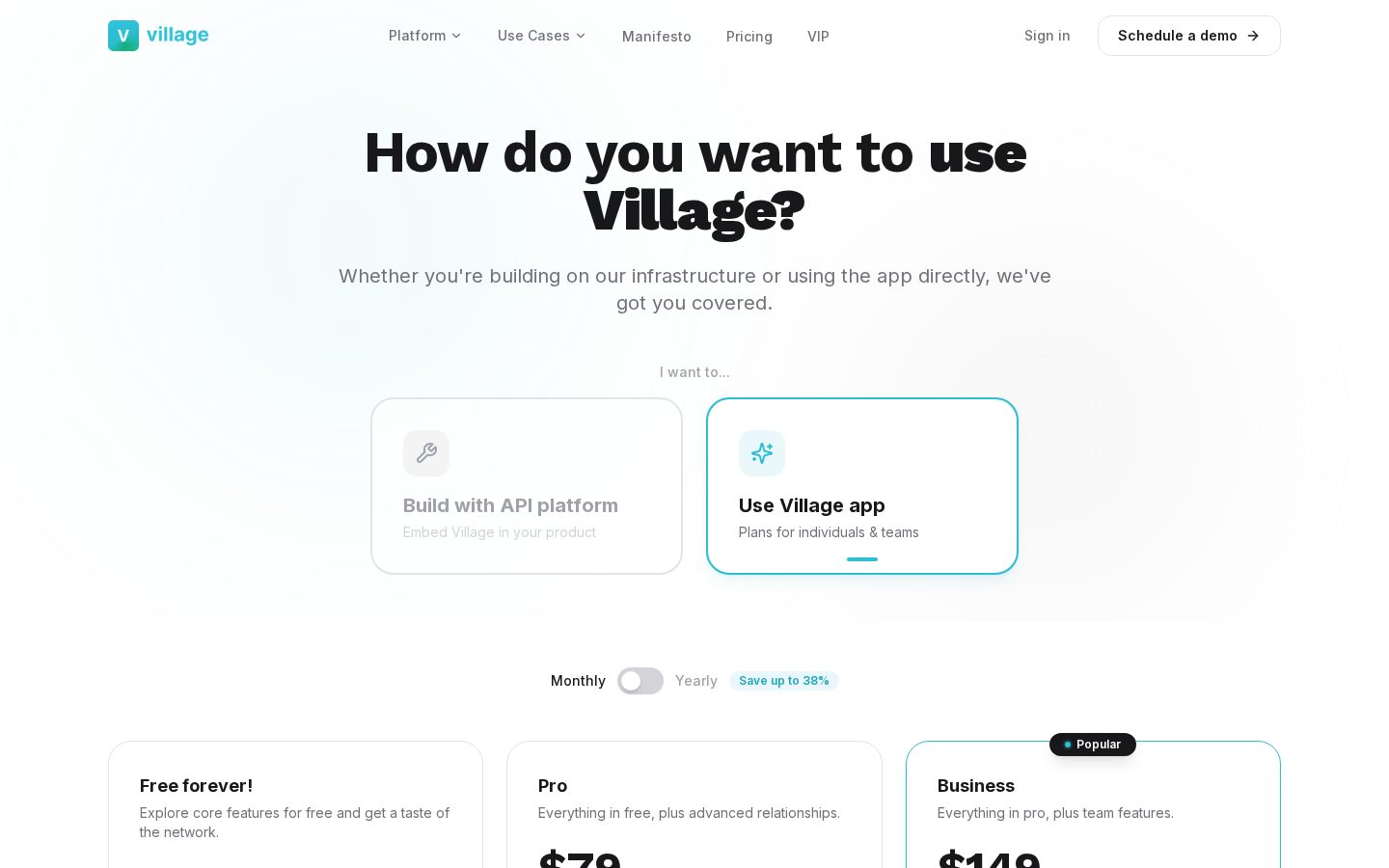 Village Pricing