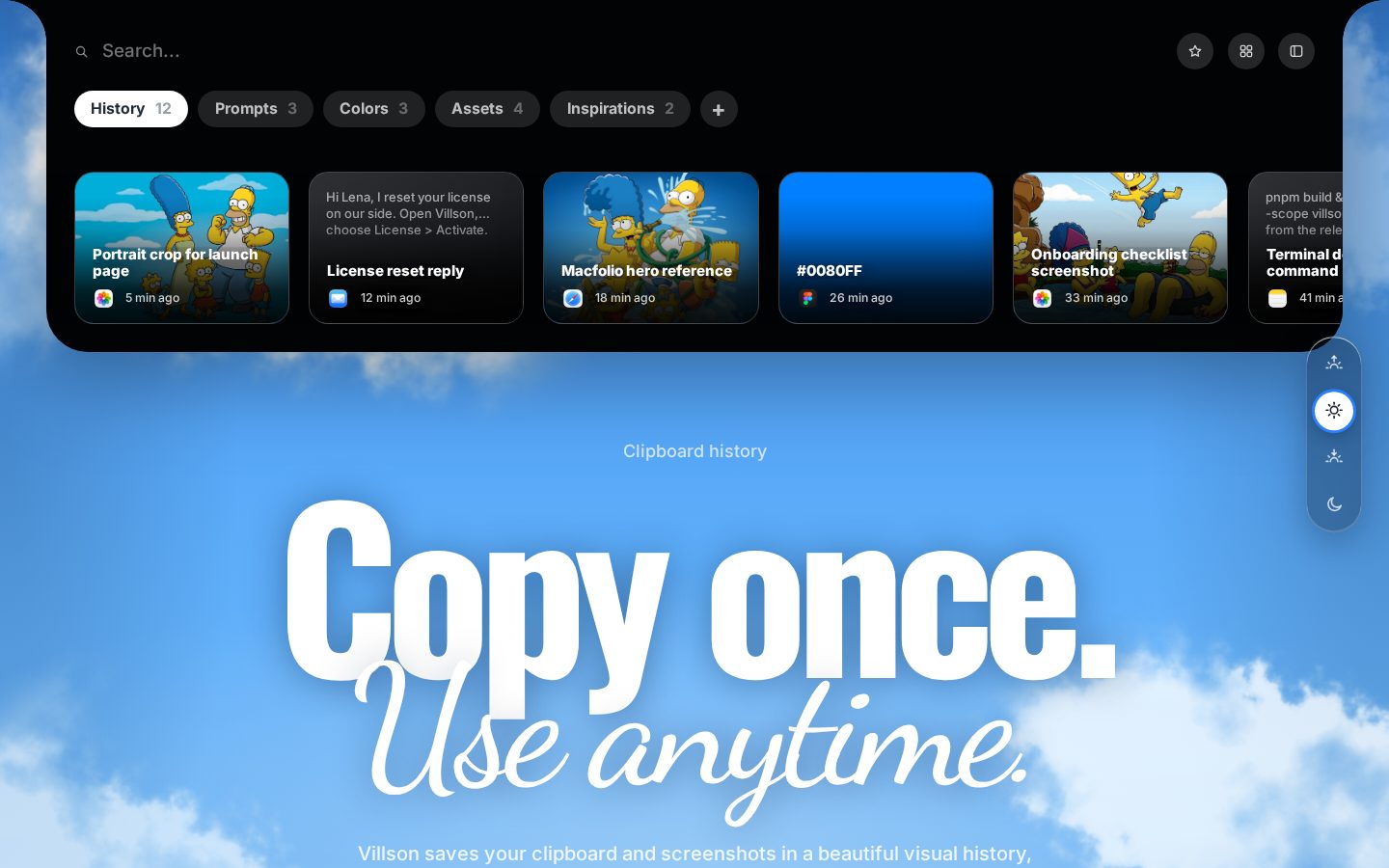 Villson AI Homepage